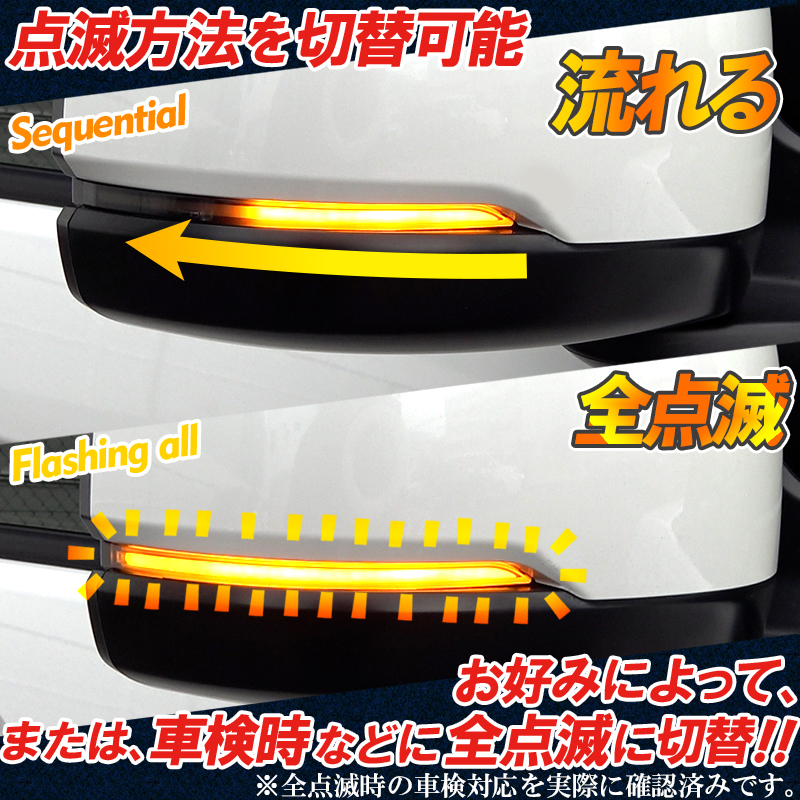 HONDA 新型N-BOX・N-BOXcustom 対応 LEDドアミラーシーケンシャル