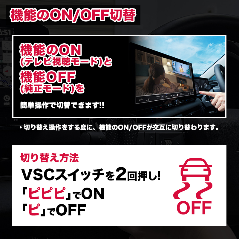 RAV4 新型 60系 AXAN64（R7年12月～）テレビキャンセラー／ナビ