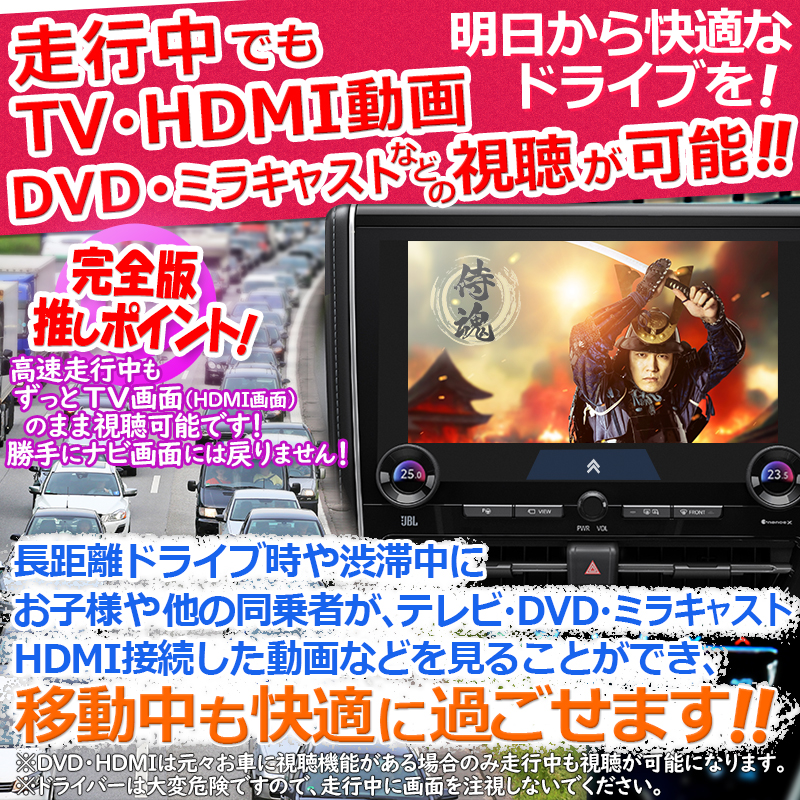 第二段 予約販売開始】プリウス 60系 全グレード ディスプレイオーディオ 対応 TV＆ナビキャンセラー エラー対策版 Ver.3.0