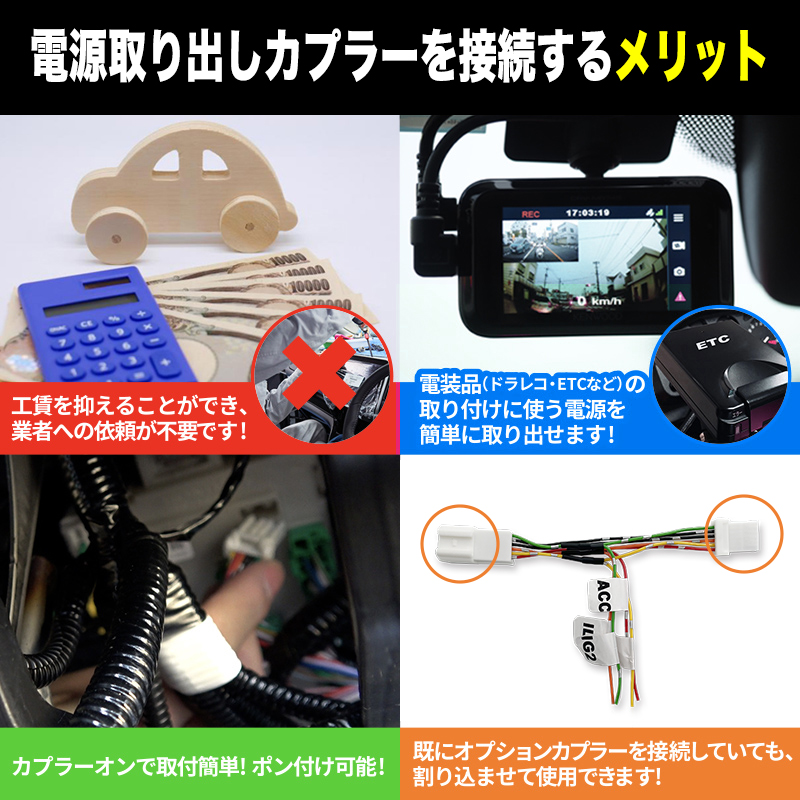 シビック FL系 対応 電源取り出しオプションカプラー