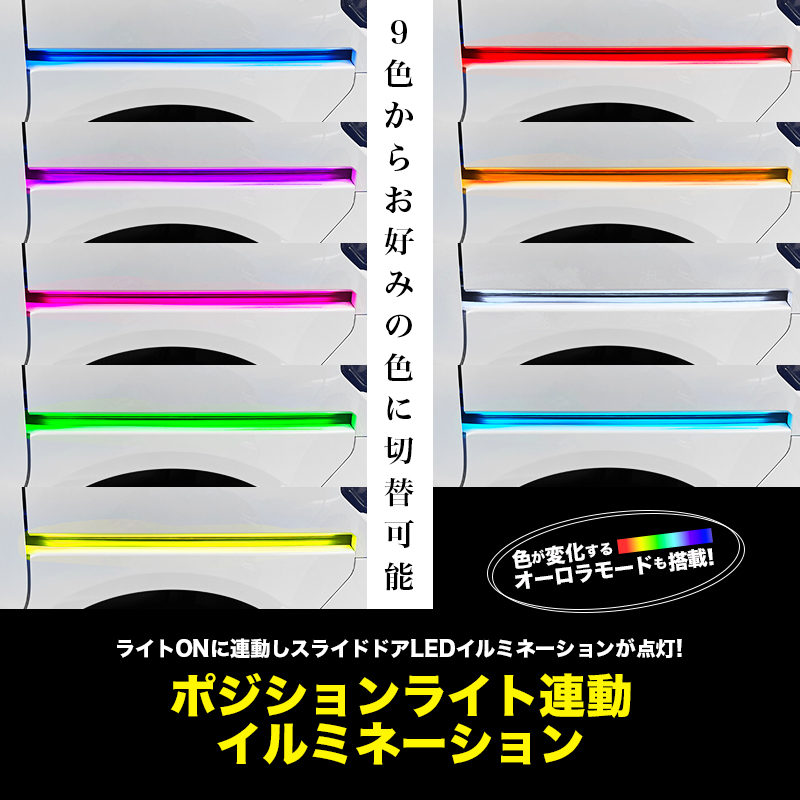 ホンダ N-BOX / N-BOX CUSTOM JF5/JF6 対応 スライドドア間接LEDイルミネーション