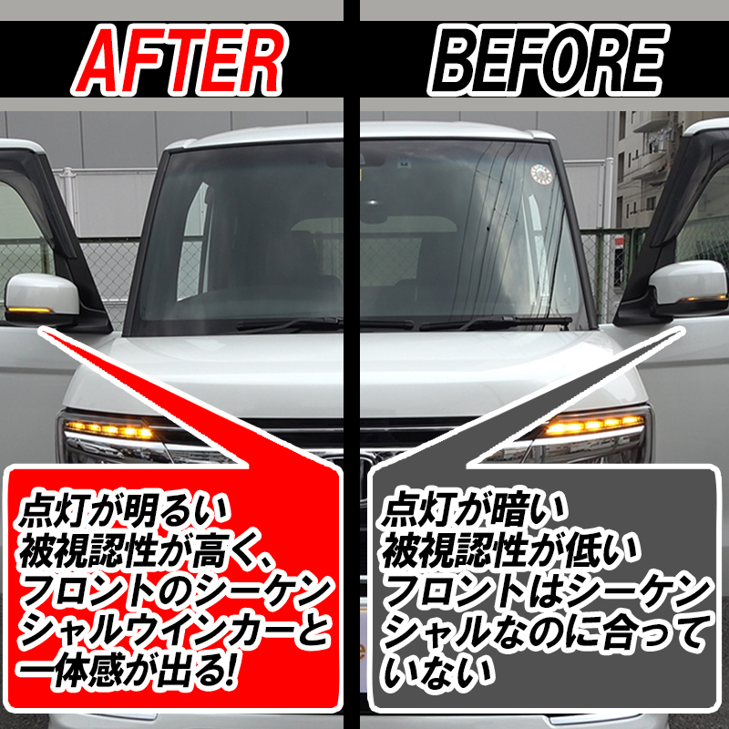 HONDA_N-box対応_ドアミラーシーケンシャルウインカー