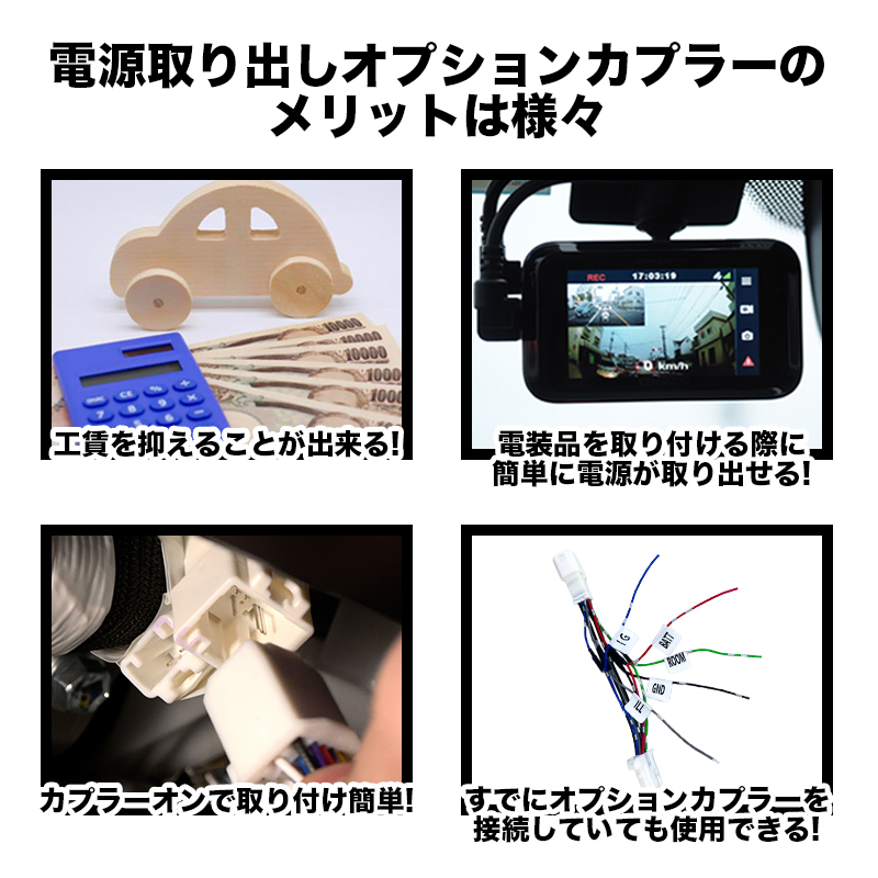 HONDA N-ONE 対応 電源取り出しオプションカプラー メリット
