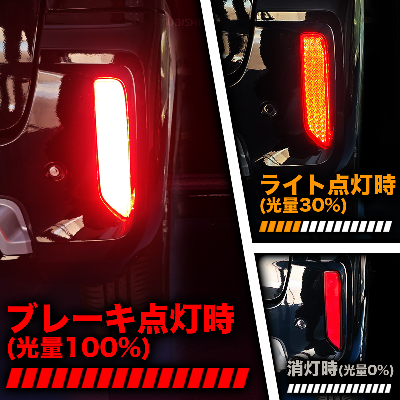 LEDリフレクター点滅キット 三菱 デリカミニ 対応