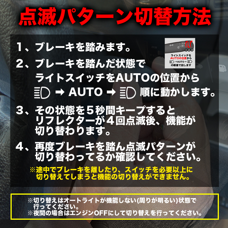 LEDリフレクター点滅キット 三菱 デリカミニ 対応