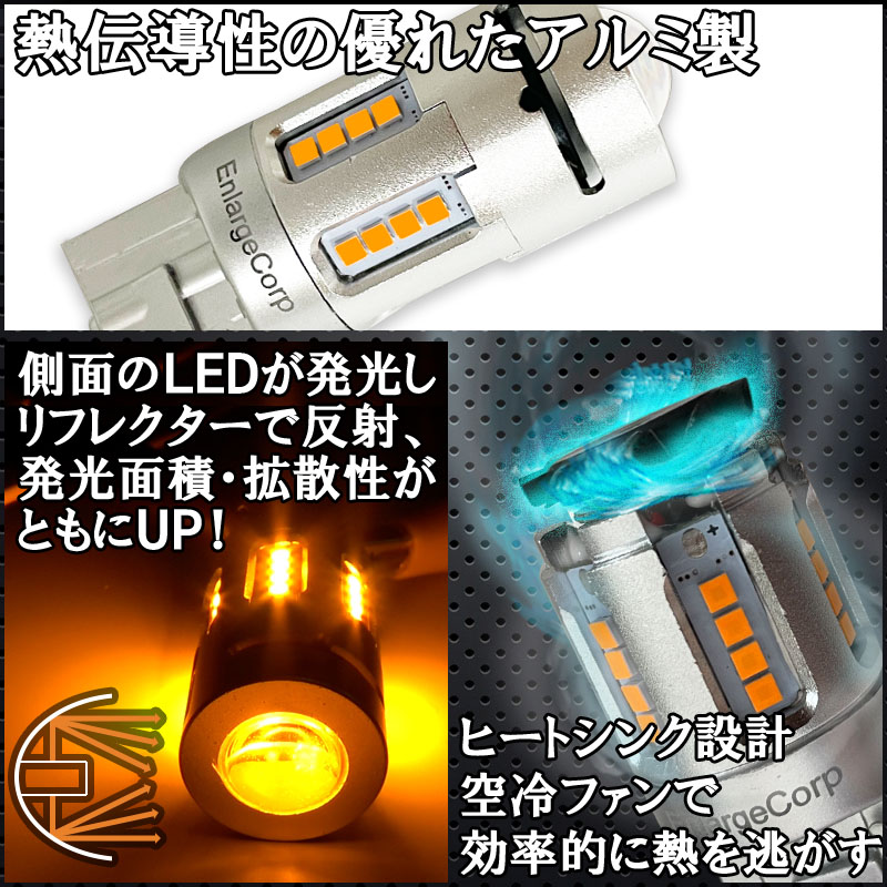 三菱 デリカミニ 対応 LEDウインカーランプ 2個セット