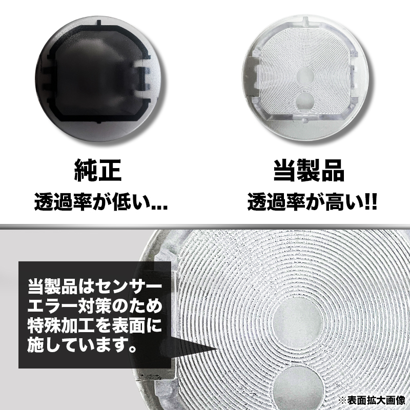 三菱 デリカミニ 対応 オートライトセンサーカバー 取付簡単 エラー防止 特殊加工