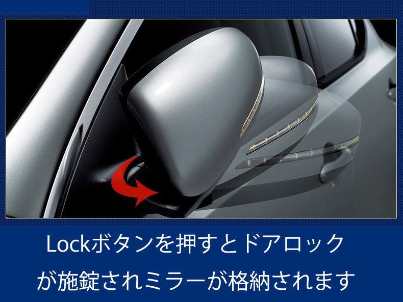 セレナ　17年　CBA-NC25　右ドアミラー　カラーT11　7本線　電動格納式　電動リモコン式