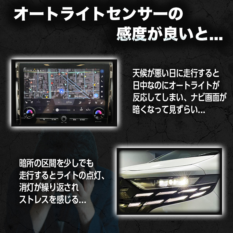 TOYOTA アルファード ヴェルファイア 40系 対応 オートライトセンサーカバー