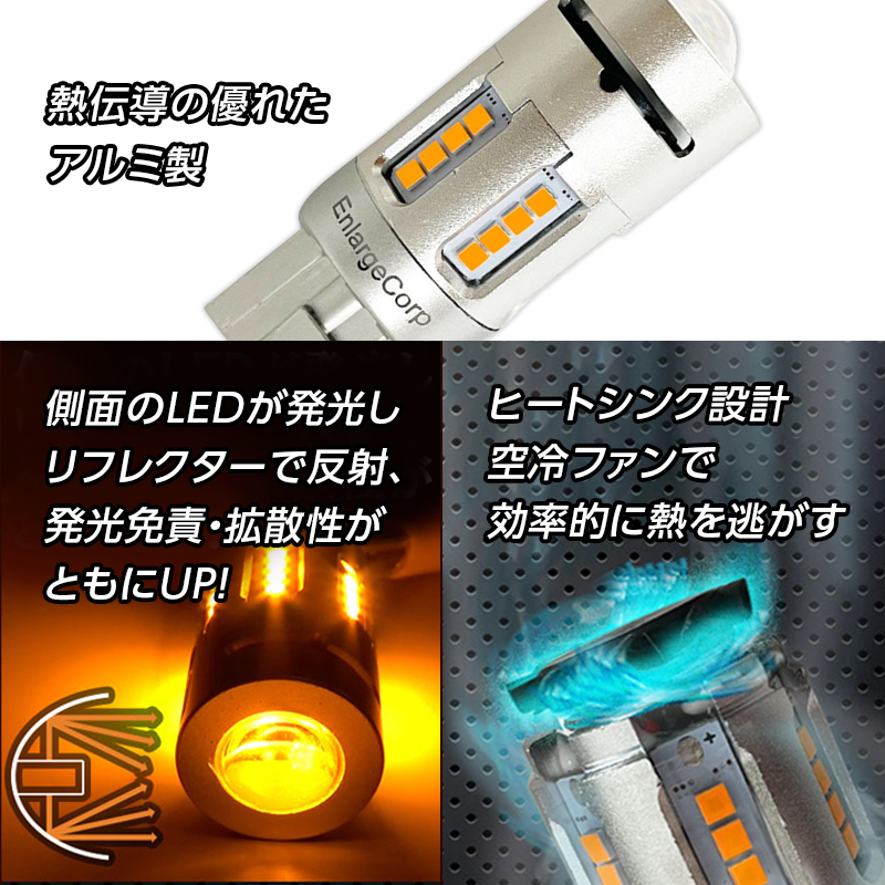 SUZUKI ハスラー (R8年5月～) 対応 ハイフラキャンセラー内蔵 LED ウインカーランプ_製品説明3