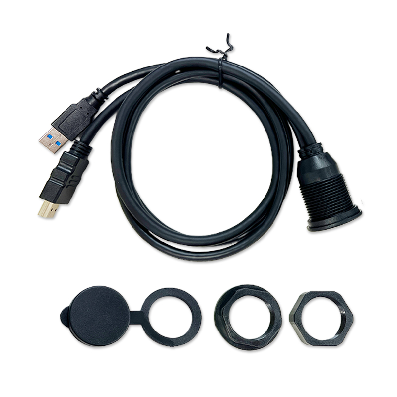 スズキ スペーシア スペーシアカスタム スペーシアギア MK94S/MK54S 専用 USB + HDMI ケーブルソケットセット_製品画像