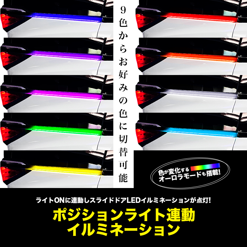 トヨタ アルファード ヴェルファイア 40系 対応 スライドドア間接LEDイルミネーション