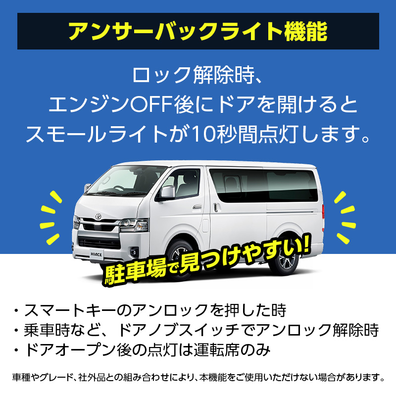 ハイエース200系9型 専用ミラー格納キット｜ドアロック連動 自動格納｜スマートキー連動｜カプラーオン簡単取付｜オートリトラクタ