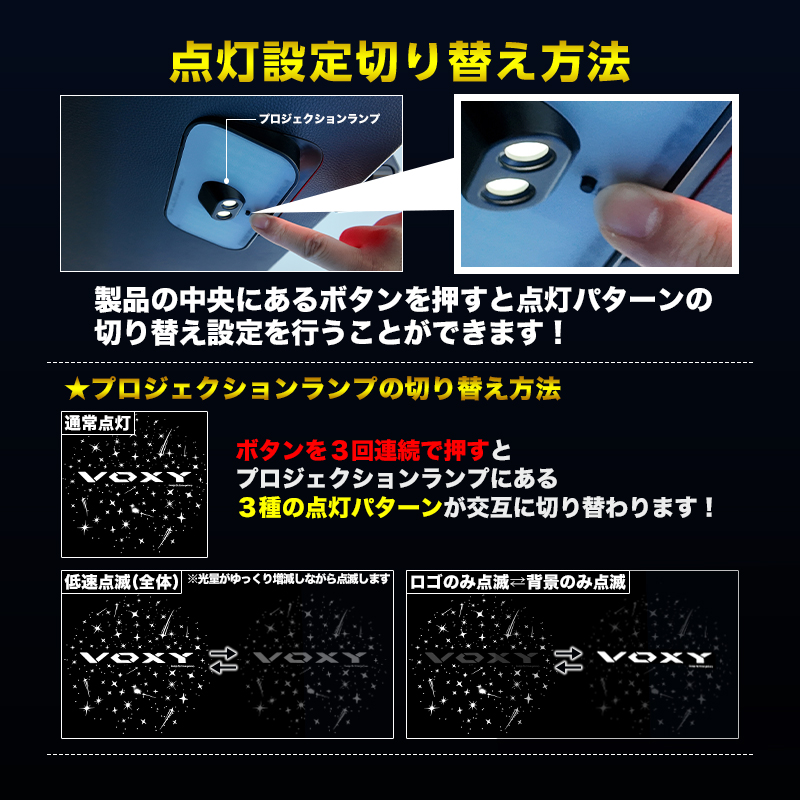 TOYOTA カローラクロス ラゲッジドア照明ランプ＆プロジェクションランプ＆警報ランプキット